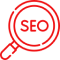 Book marketing service icon